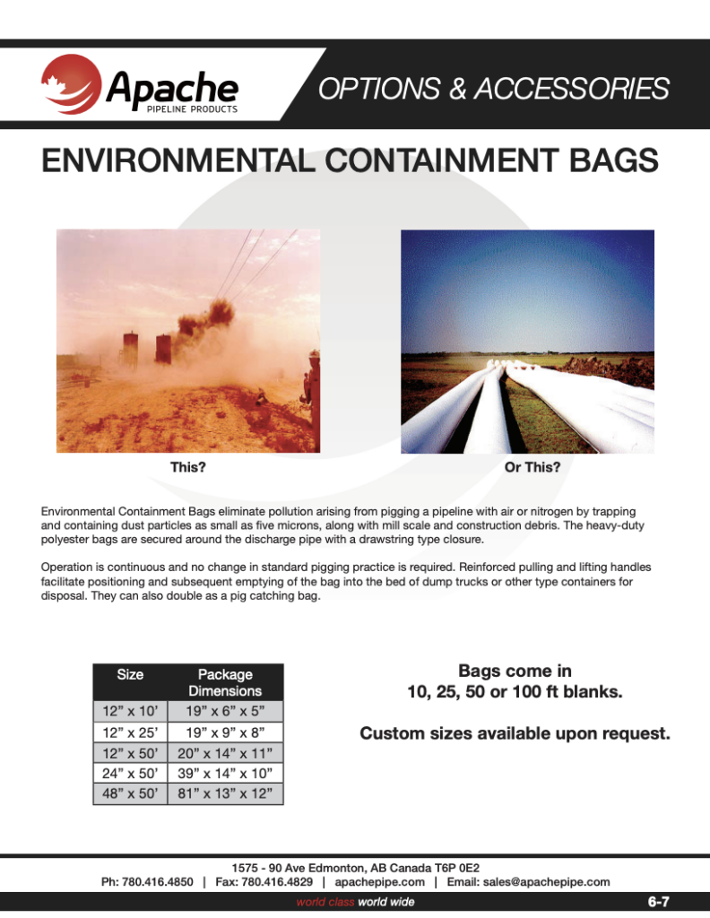 Environmental Dust Bags